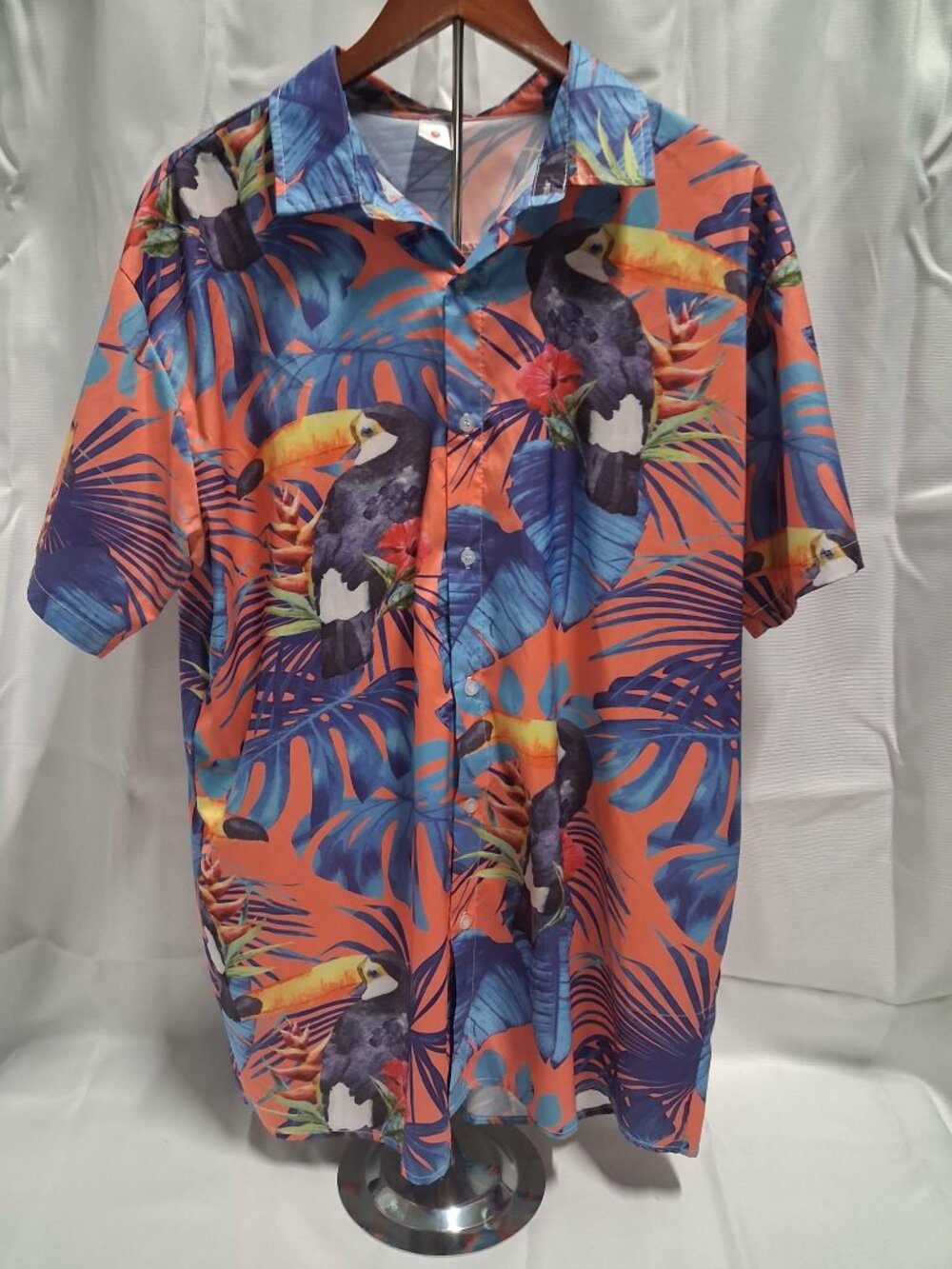 Hawaiian Shirt Men's 2XL Unbranded Polyester/Spandex